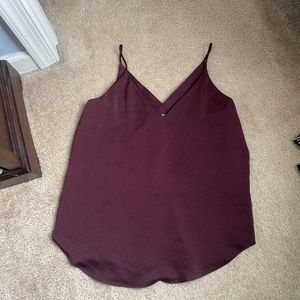 Burgundy spaghetti strap top